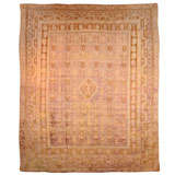 Oushak aubergine and pale green/gold floor rug Oushak aubergine and pale green/gold floor rug