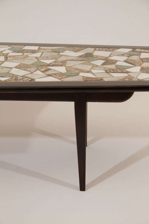 coffee table with tile top