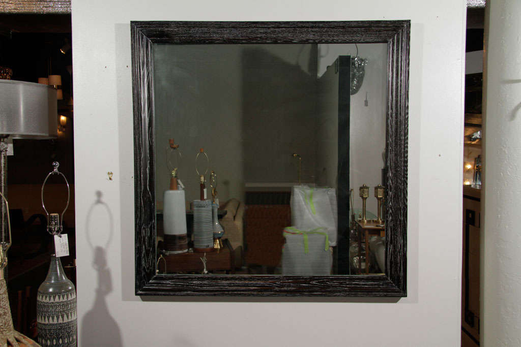 American James Mont Cerused Oak Mirror