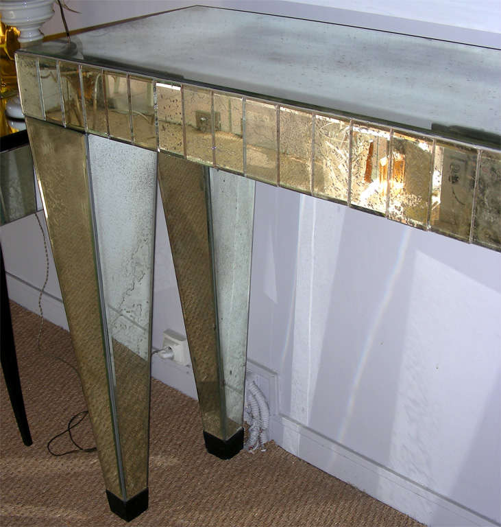 Console in mirror. at 1stdibs