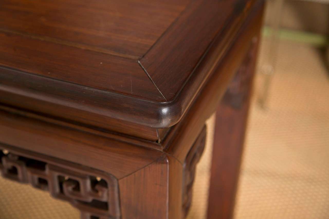 19th Century c1860's Chinese Rosewood Table