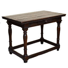 17th Century Spanish Style Walnut Draw Table