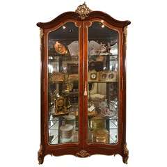 19th c signed F Linke  vitrine
