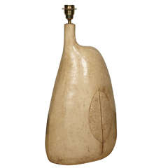 Impressive 1960s Table Lamp by "Les 2 Potiers"