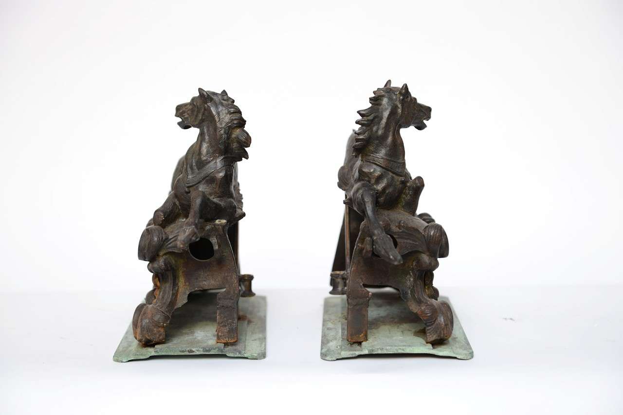 Unknown Pair of Antique One of a Kind Horses