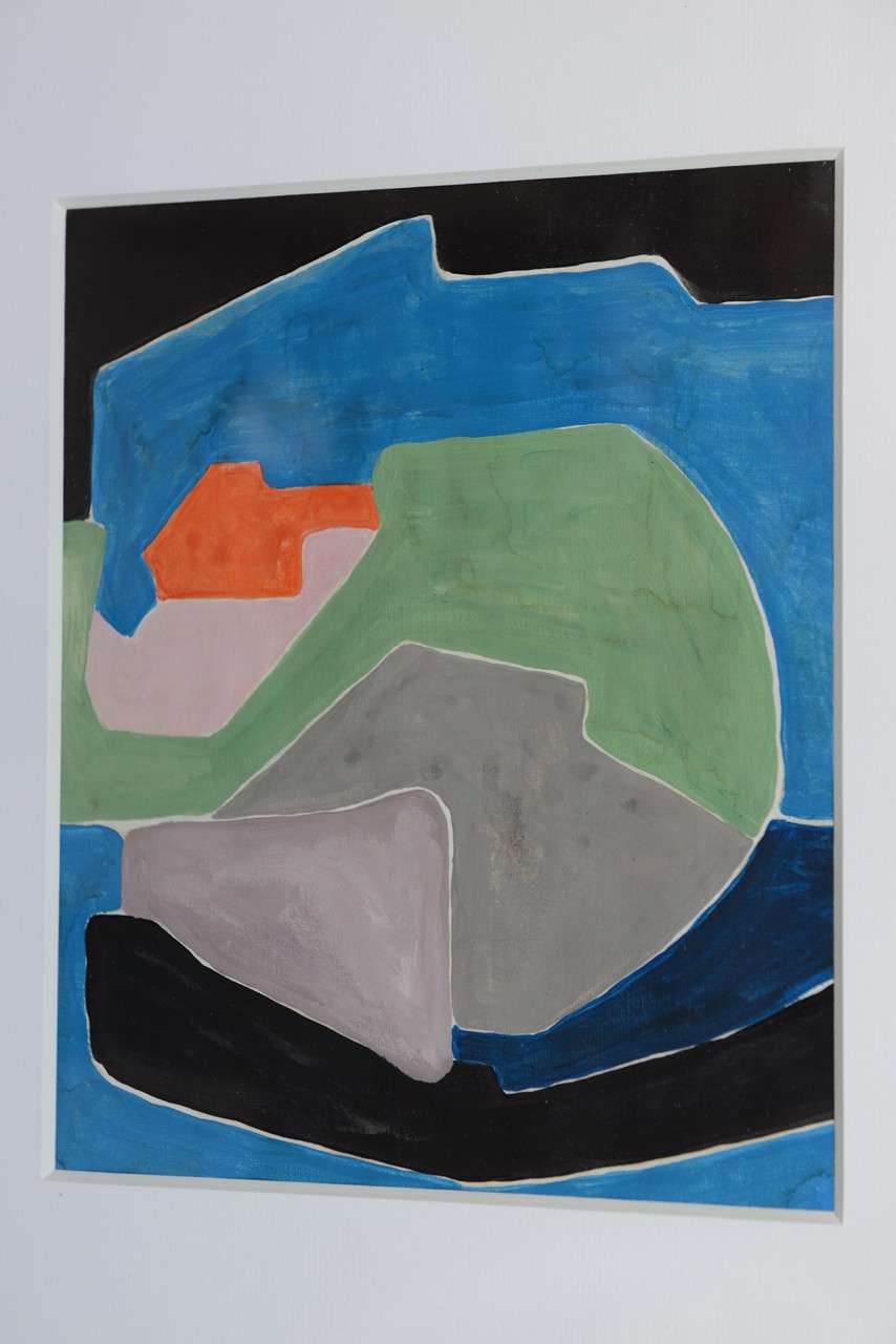 Paire de peintures abstraites de Joseph Malekan  en vente 1