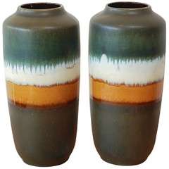 Pair of Scheurich Ceramic Vessels