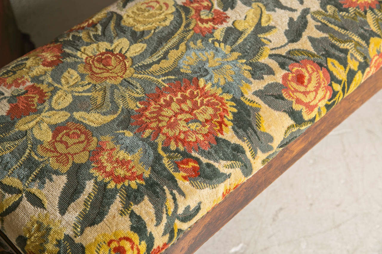 19th c French Barley Twist Leg Bench 3