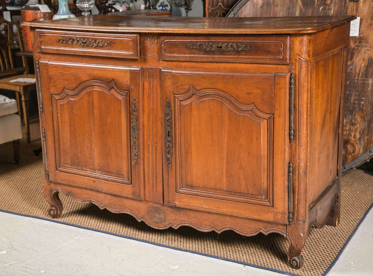 18th c Antique French Provincial Walnut Server at 1stDibs