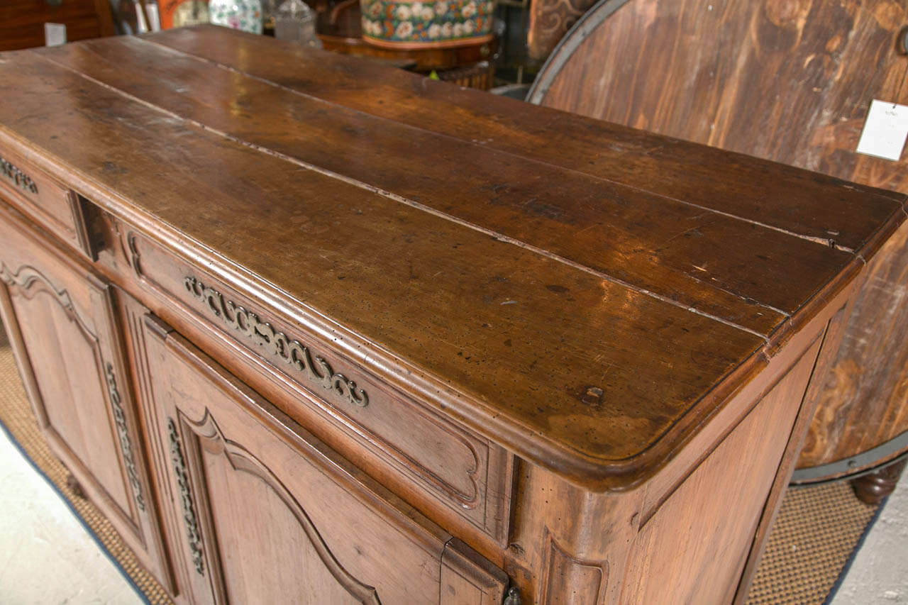 18th c Antique French Provincial Walnut Server at 1stDibs