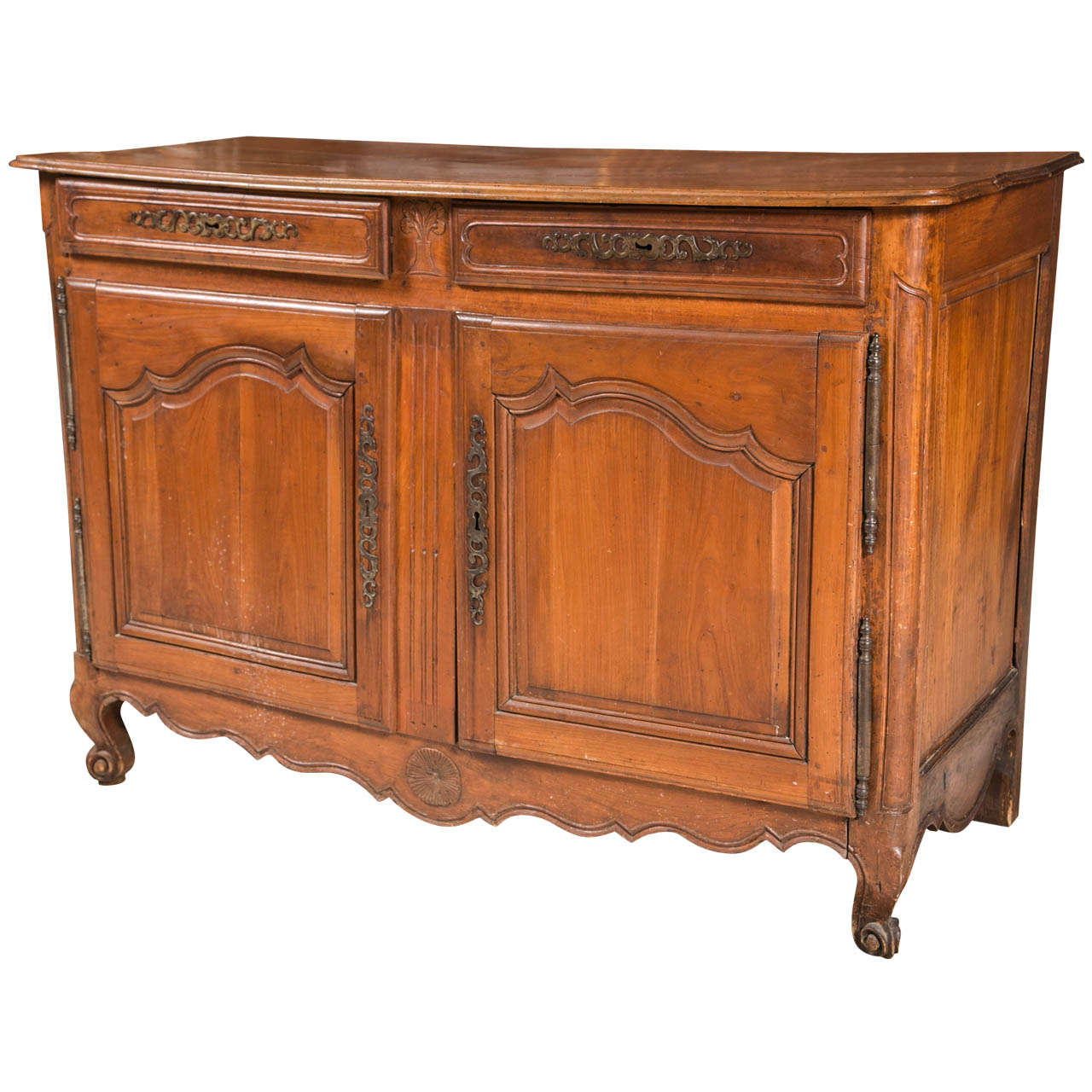 18th c Antique French Provincial Walnut Server at 1stDibs