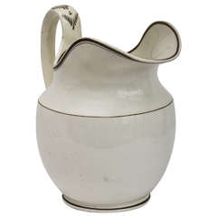 Large 19th Century English Creamware Jug