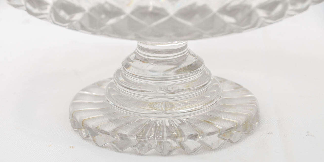 glass fruit bowl pedestal