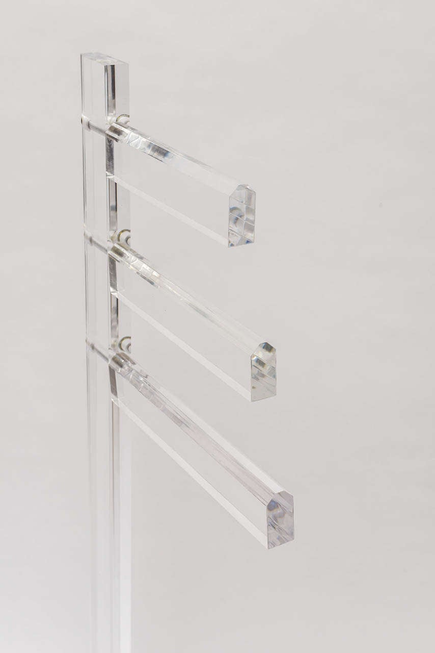 Lucite Towel Rack 1