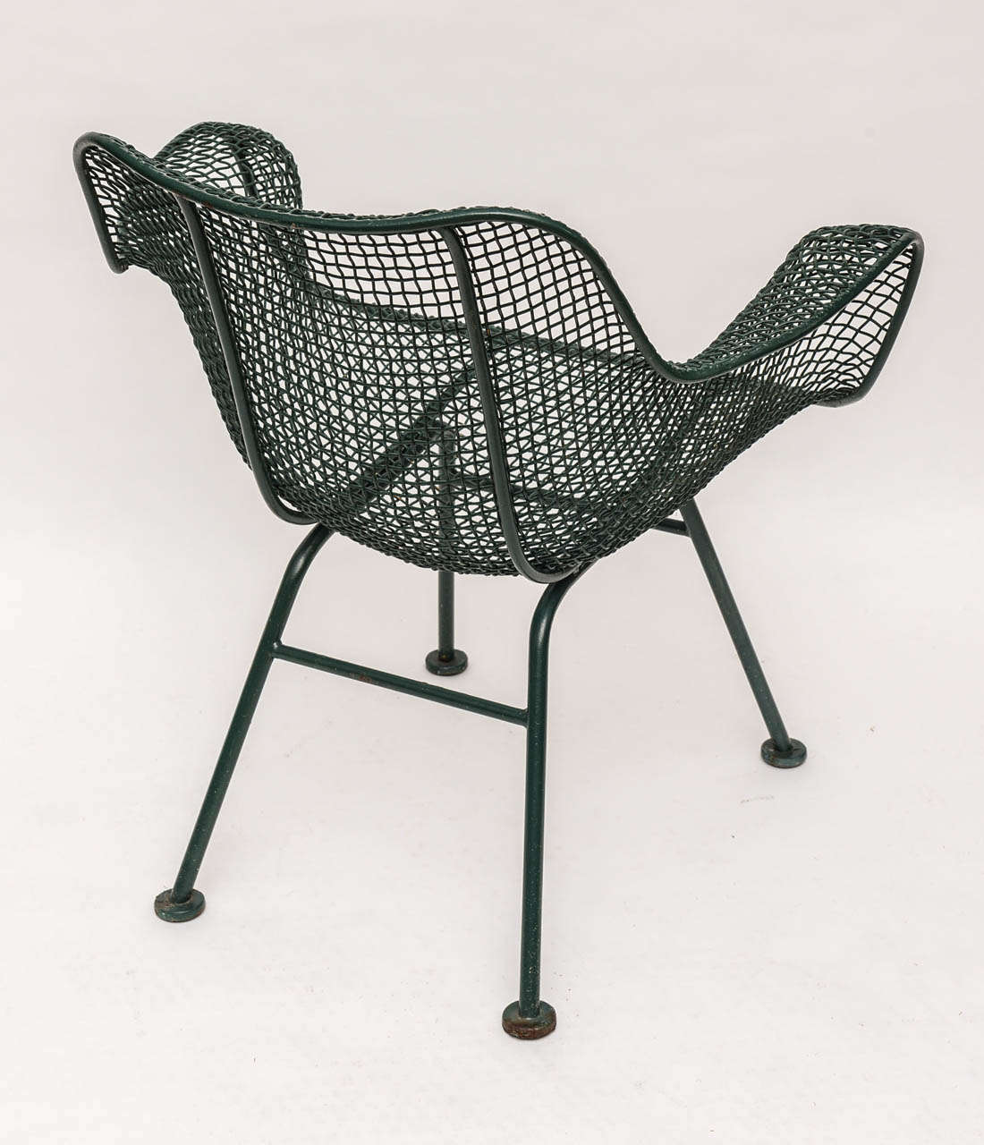 Iron Pair of Sculptura Arm Chairs by Russell Woodard