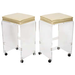 Lucite Stools Vintage Lucite Stools