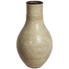 Emile Decoeur French Art Deco Large Stoneware Vase