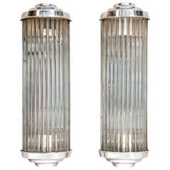 Sciolari Crystal Rod Sconces