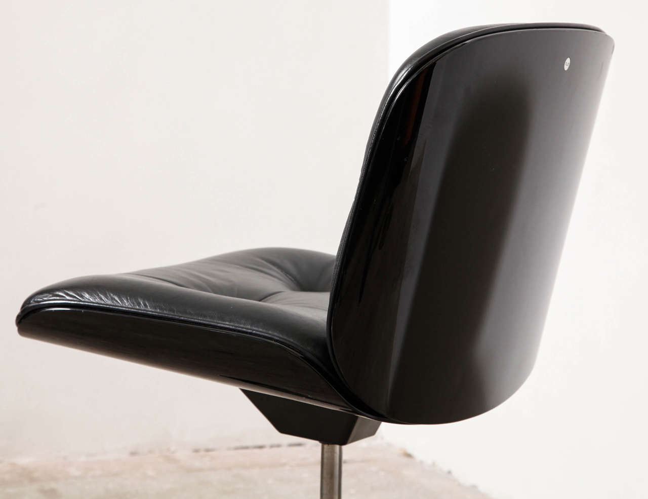 Mid-Century Modern Black Ico Parisi Desk Chair for MIM