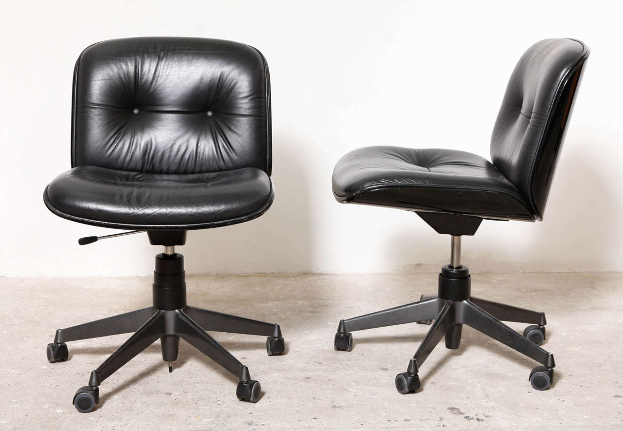 Black Ico Parisi Desk Chair for MIM 2