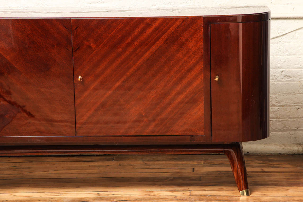 Sleek Art Deco Sideboard In Excellent Condition In New York, NY