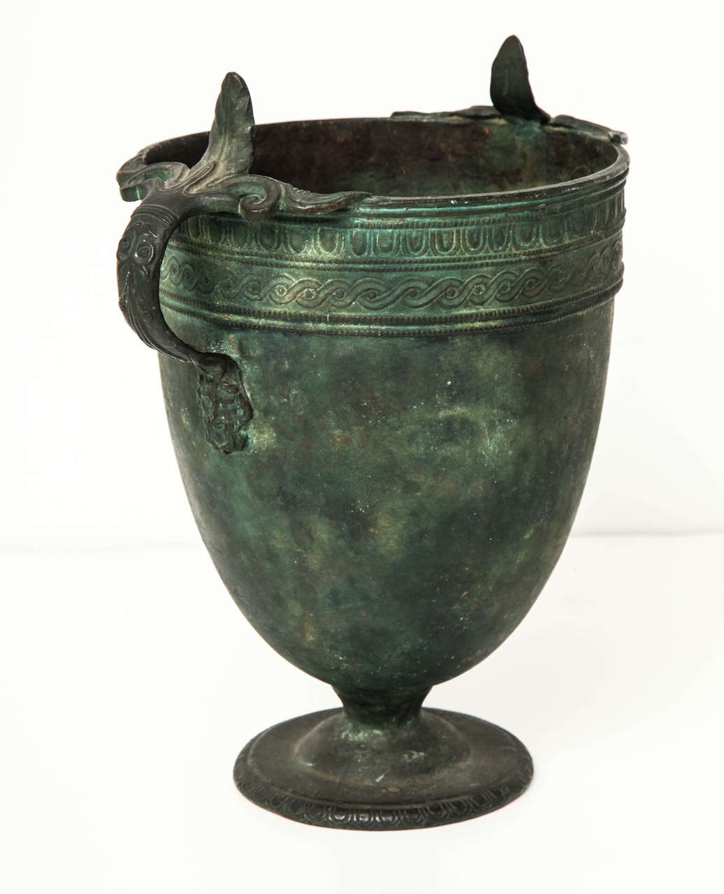 Neoclassical 19th Century Italian Bronze Vase