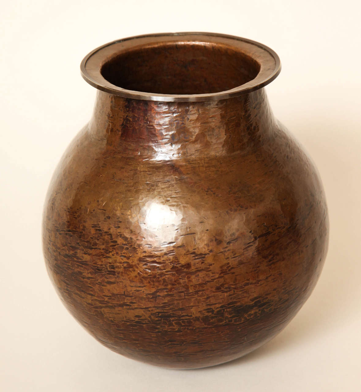 Alain Henry French Art Deco Copper Dinanderie Vase For Sale 3