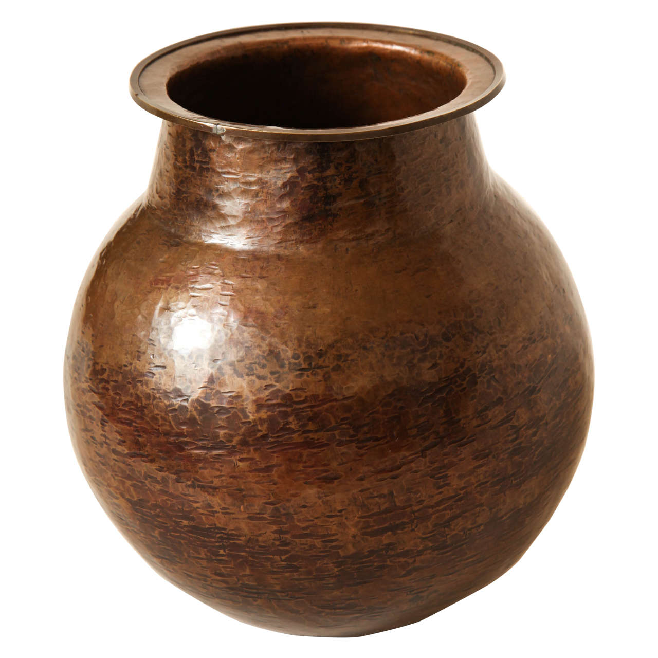 Alain Henry French Art Deco Copper Dinanderie Vase For Sale at 1stDibs