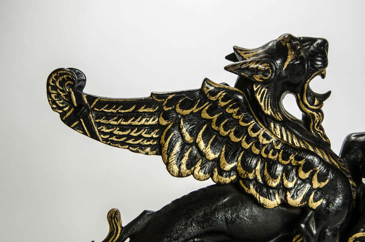 Door Stop in the Form of a Winged Griffon: English, circa 1850 2