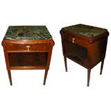 MAURICE DUFRENE pair of 1925s art deco bedside tables