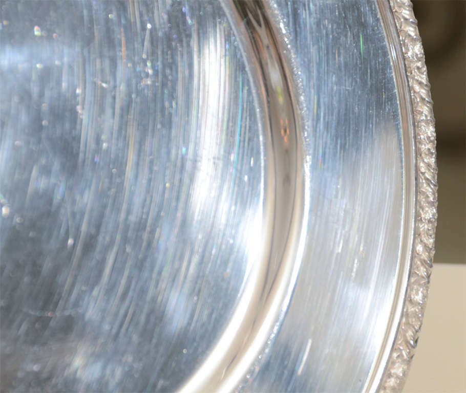 Mid-20th Century Set of 12 Silver Plate Chargers