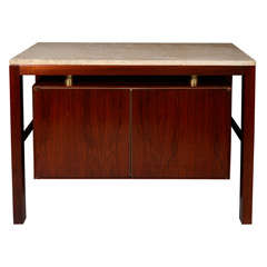 Vladimir Kagan Cabinet with Travertine Top