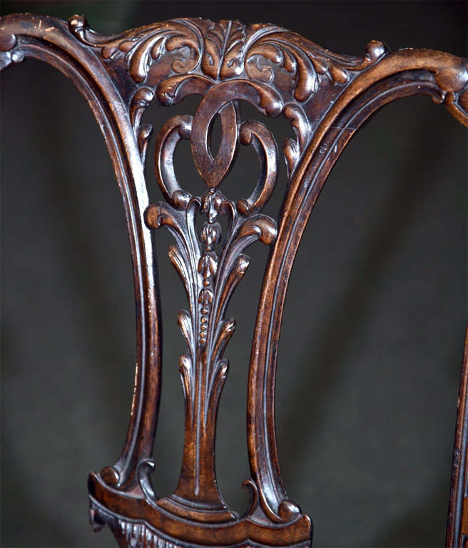 Set of Six Mahogany Side Chairs For Sale 1