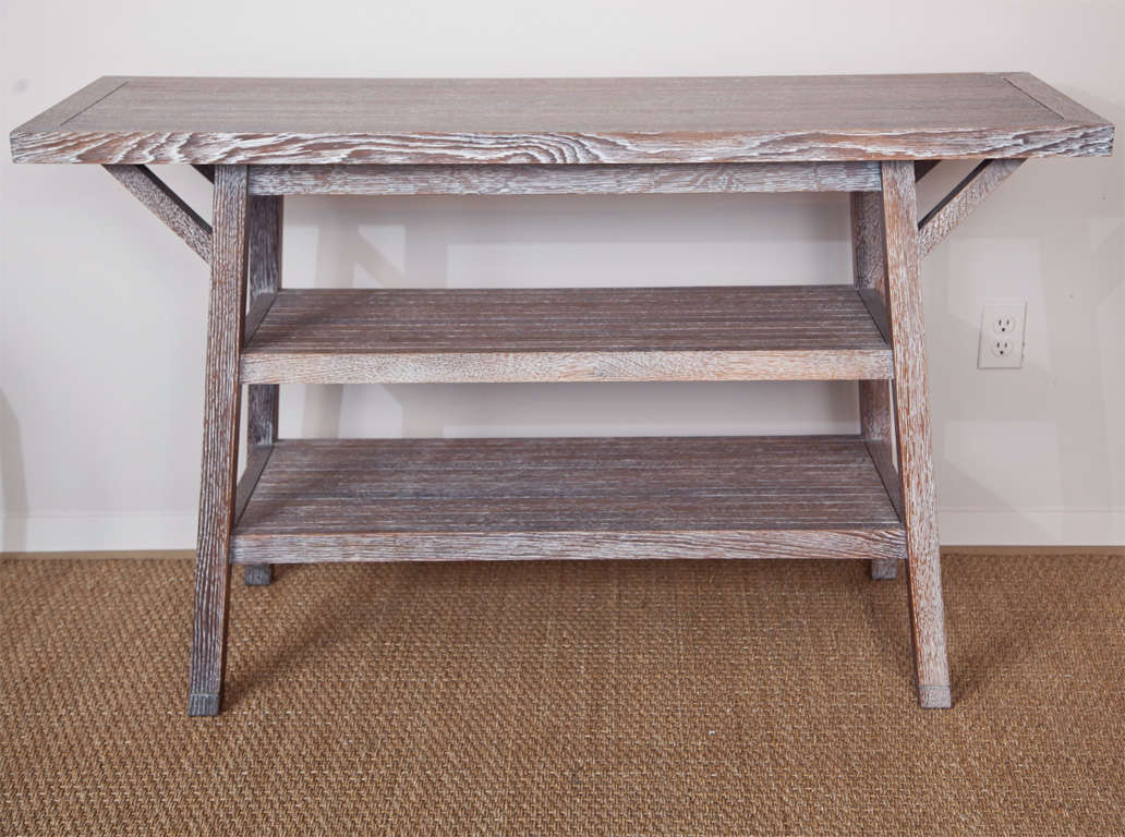 Limed Oak Console Table