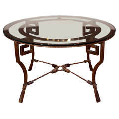 Low Glass and Metal Table