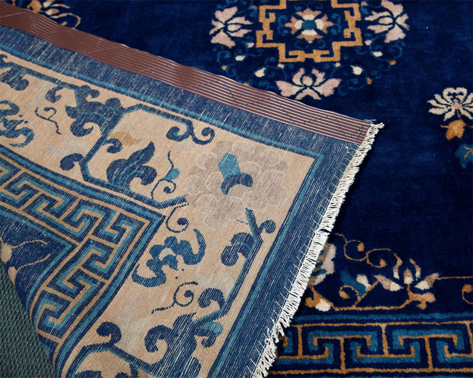 Chinese Blue and White Rug 1