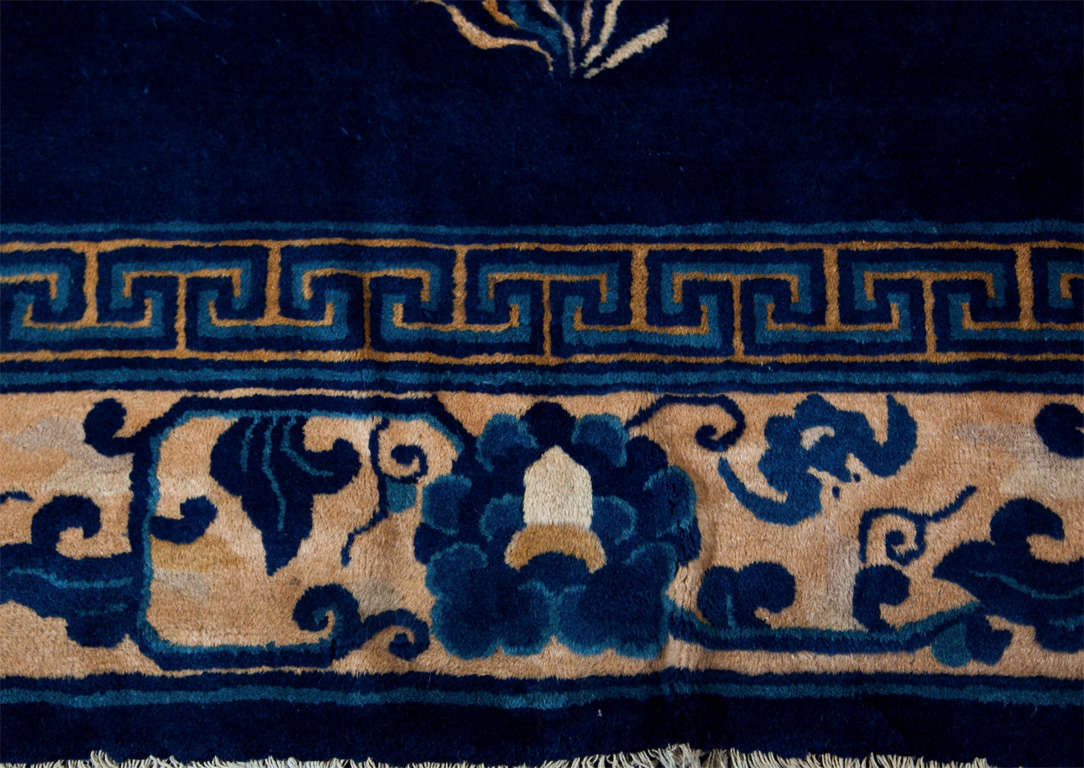 Chinese Blue and White Rug 3