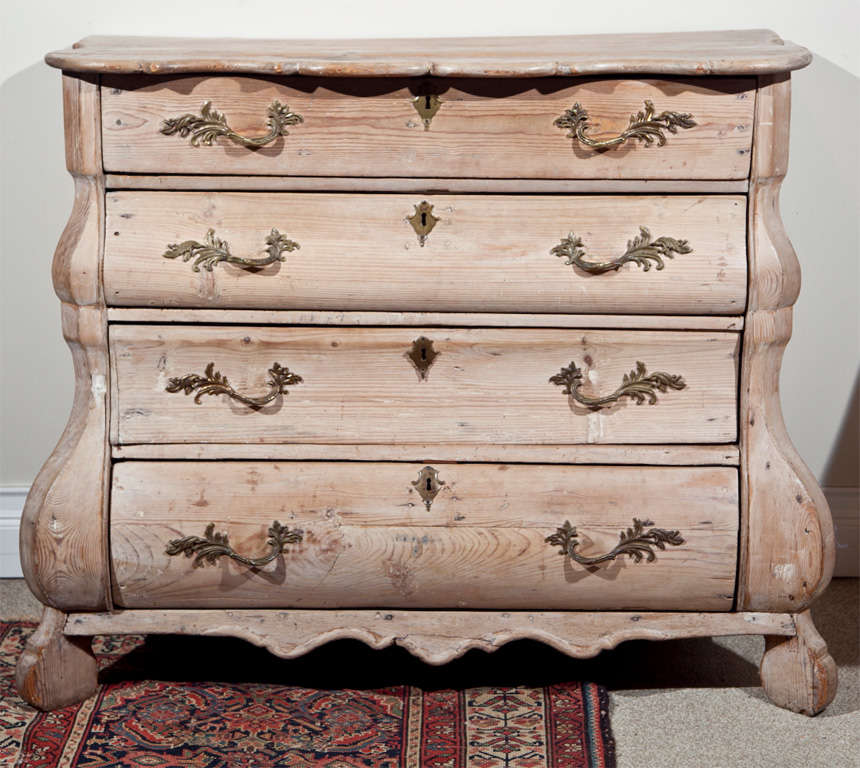 Bleached Pine Chest of Drawers at 1stdibs