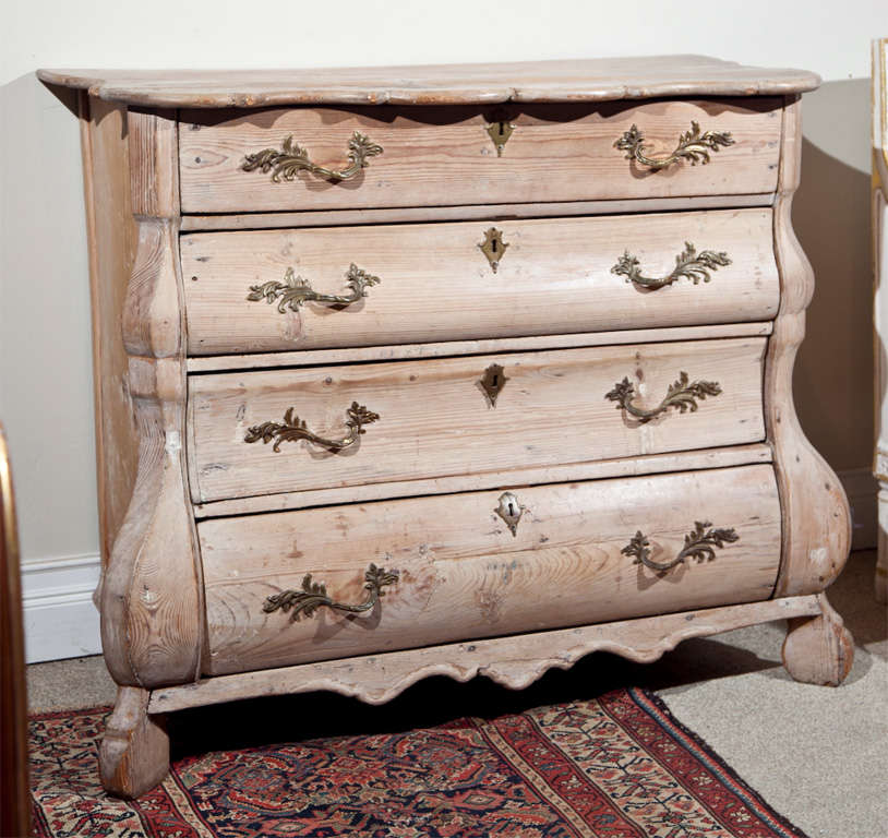 Bleached Pine Chest of Drawers at 1stdibs
