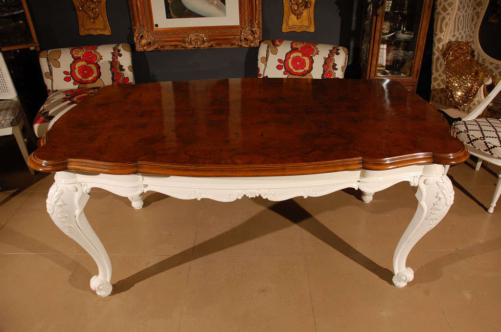 French Rococo style dining table For Sale