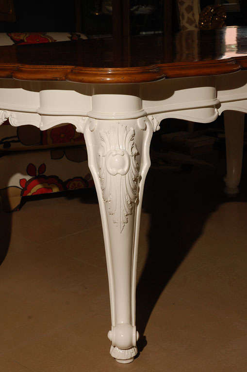 Rococo style dining table For Sale 1