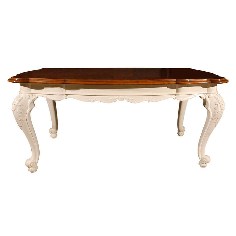 Rococo style dining table For Sale