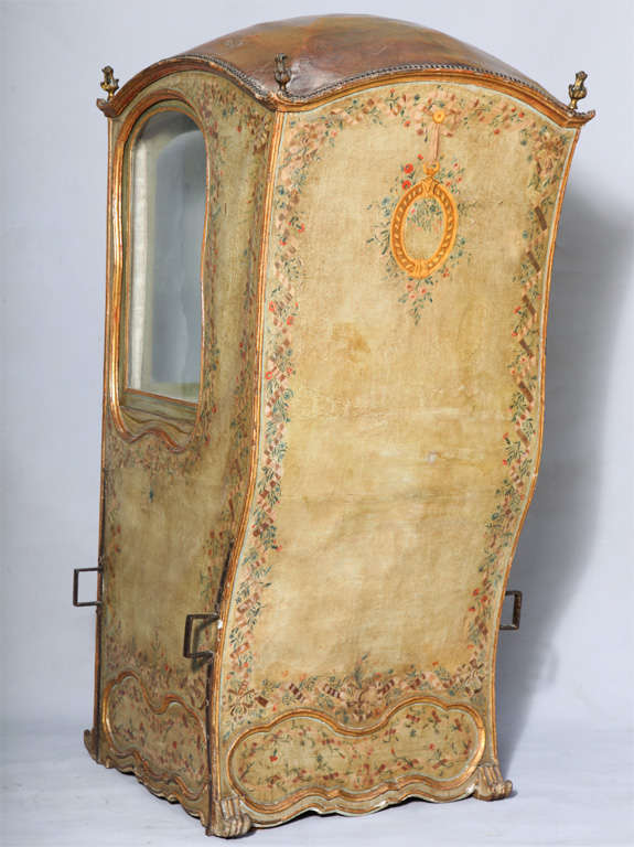 18th C. Venetian Sedan Chair from the Estate of Tiziani 1