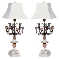 Pair of Candelabra Lamps