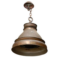 C.1917 Hanging Industrial Lighting Fixture