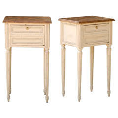 Pair of Late 19th/early 20thc Louis XVI Style Bedside Tables