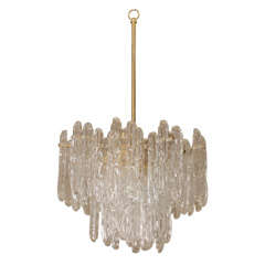 Glass Ice Block Chandelier By Kinkeldey
