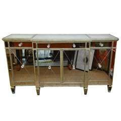 Mirrored and Silver Gilt Buffet