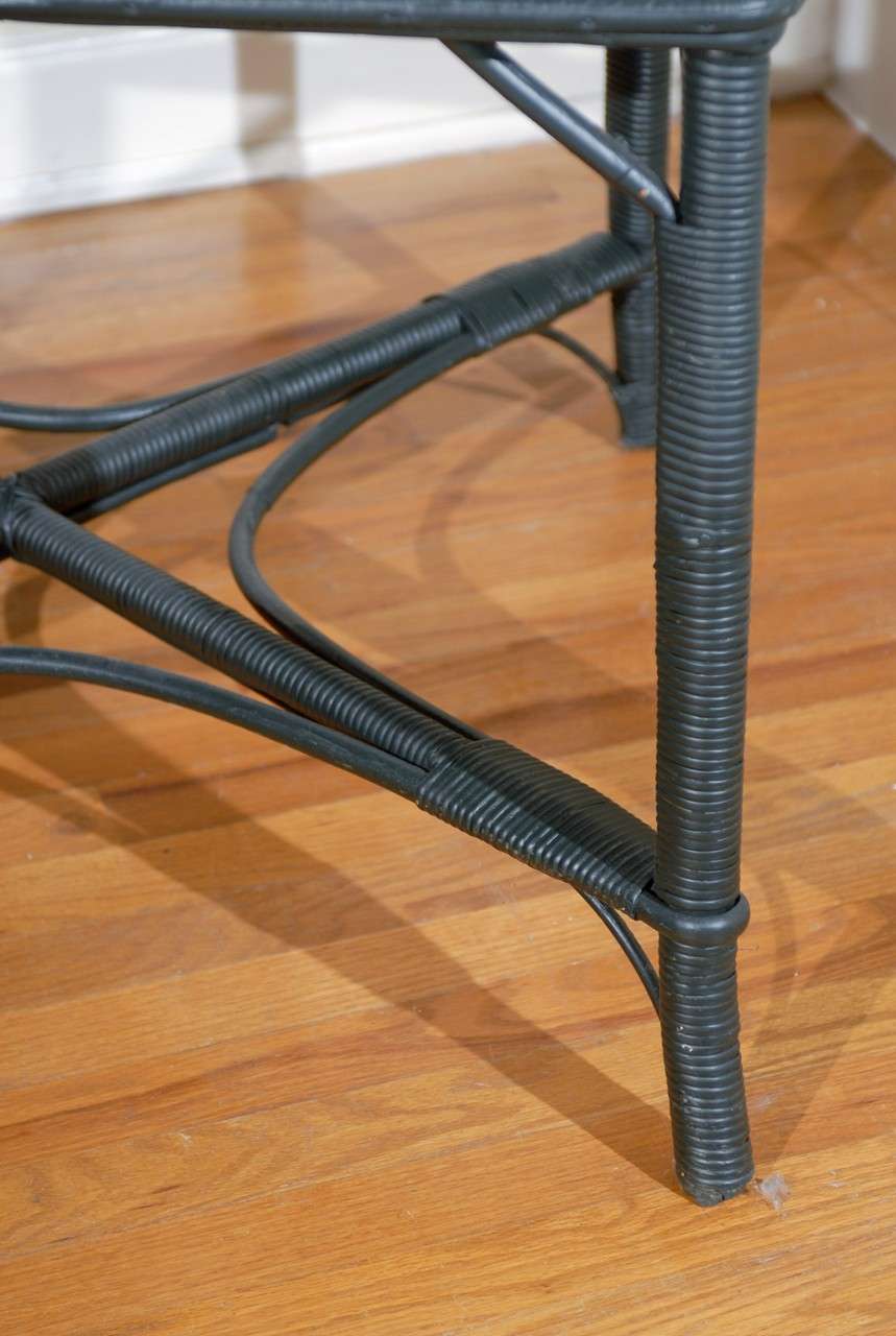 C.1930s American Wicker Game Table 2