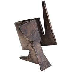 Andre Willequet Abstract Bronze Sculpture 1978, Signed Andre Willequet Abstract Bronze Sculpture 1978, Signed